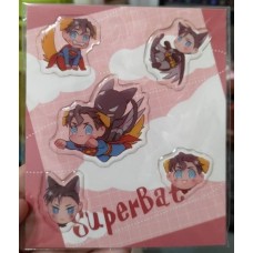 戀戀《超蝙汪喵>滴膠貼紙》