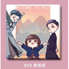 小布《與神同行welcome to hell便條紙》