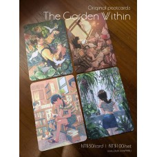 AKRU《心中的樂園原創插畫明信片組》