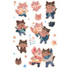 夏川《星砂宇宙AU貼紙系列 2》