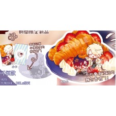 蝶羽攸《食物小卡-可頌款》
