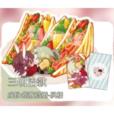 蝶羽攸《食物小卡-三明治款》
